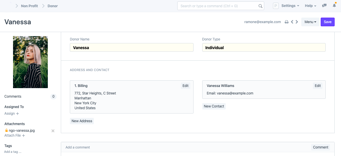 إدارة الجهات المانحة