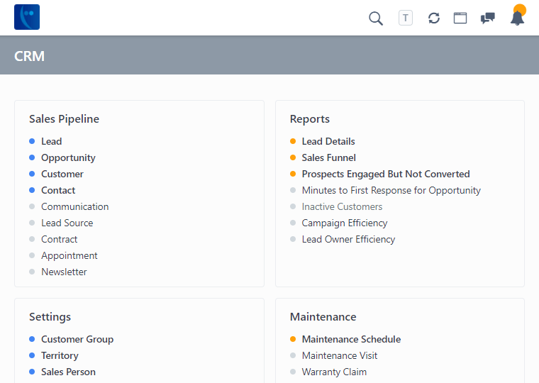 إدارة
                                        علاقات العملاء CRM